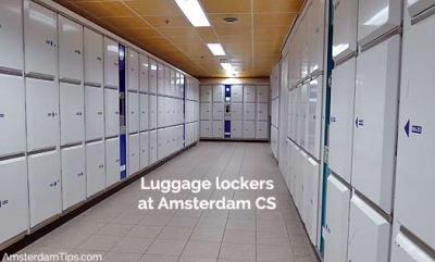 Luggage Lockers at Amsterdam Centraal Station