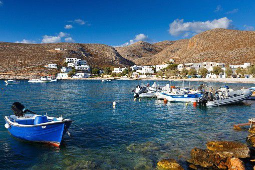 Folegandros is an island and municipality that belongs to the Cyclades, a Greek archipelago located in the Aegean Sea. In 1200 the capital Chora was built as a fortified city to protect the inhabitants from pirates. Since the outer houses were built together and had no outward-facing windows, the houses formed the city wall. The village is only accessible through 2 gates.